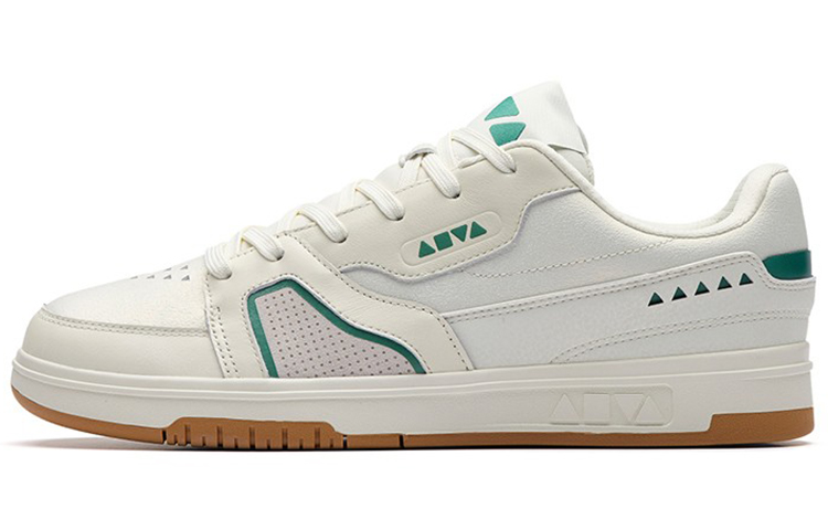 Anta AOYU Slip-Resistant Low-Top Skateboard Shoes Men's White Green