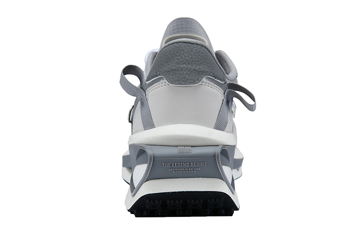 LiNing Fangyuan Premium Anti-Slip Wear-Resistant Low-Top Casual Shoes Men's Antarctic Gray Color