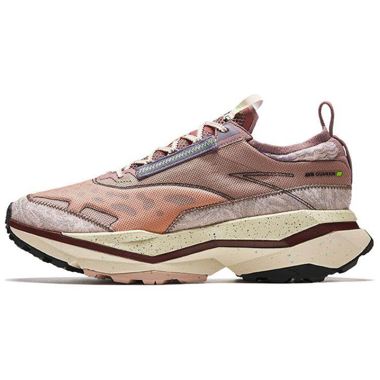 Anta Champion Series Wear-Resistant Low-Top Trail Running Running Shoes Men's Brown Red