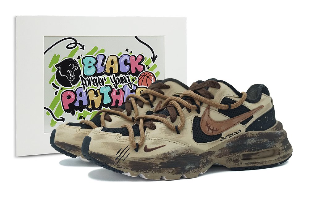 Nike Air Max Fusion Running Shoes Women's Low-Top Brown/Black
