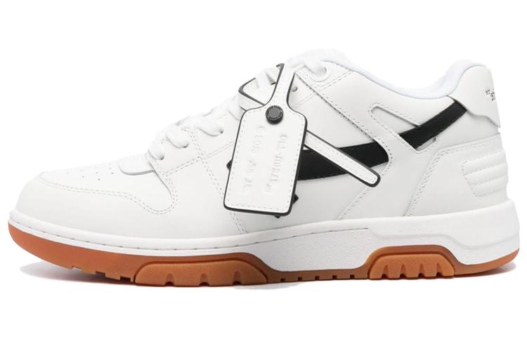 OFF WHITE Out Of Office Low Leather Sneaker 'White Black'