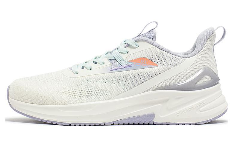 361° Cushioning, Slip Resistant, And Abrasion Resistant Low Top Running Shoes Women's White Purple