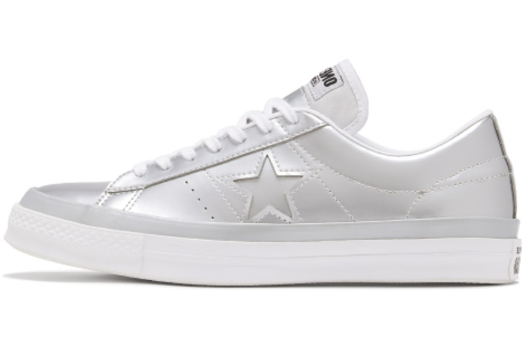 Converse One Star Low Silver