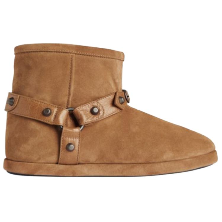 Balenciaga Alaska Soft Short Snow Boots Women's Brown