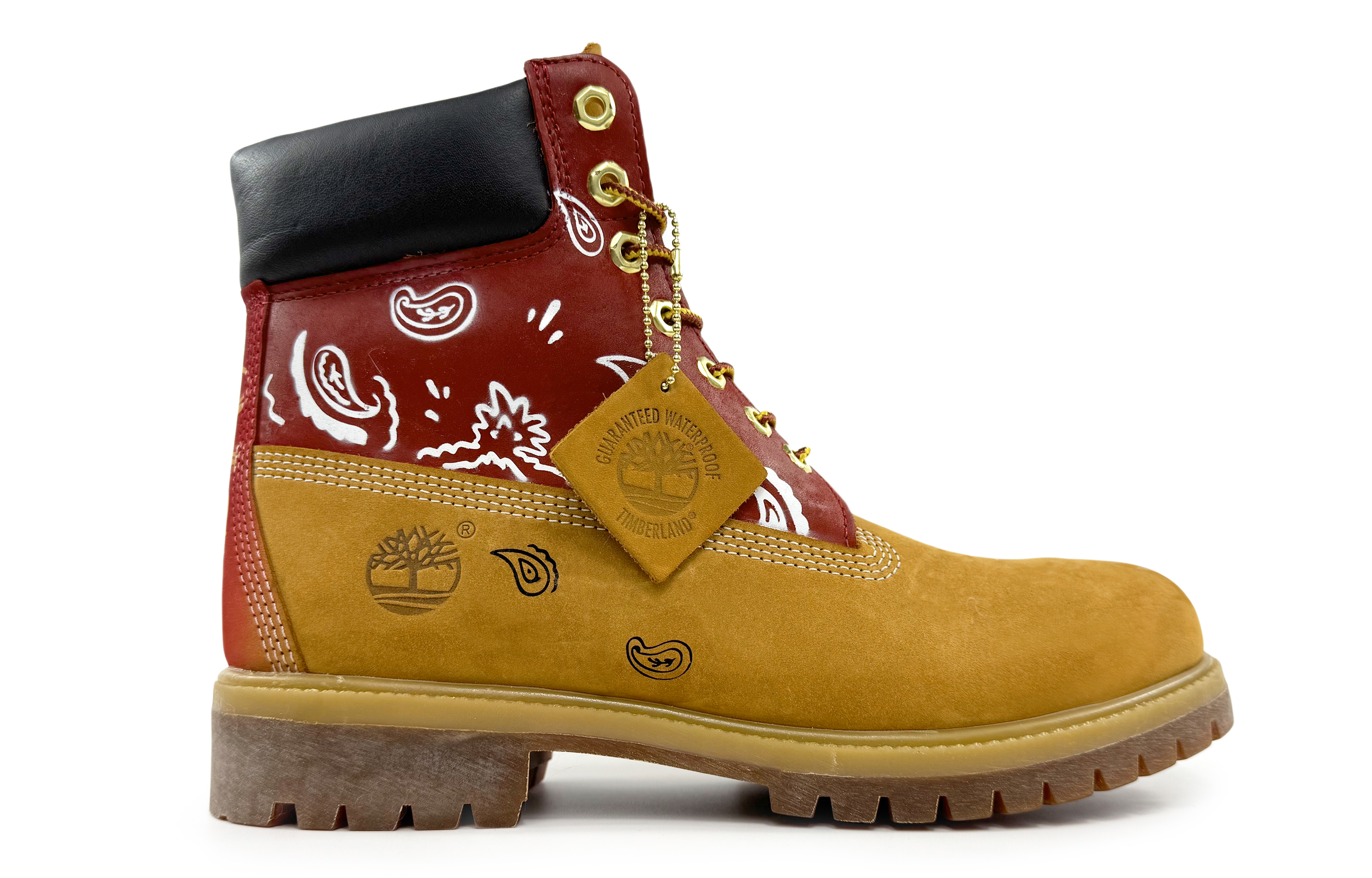 Timberland PREMIUM Short Martin Boot Men's Black Red Yellow купить в интернет-магазине Yoocart с быстрой доставкой по России.