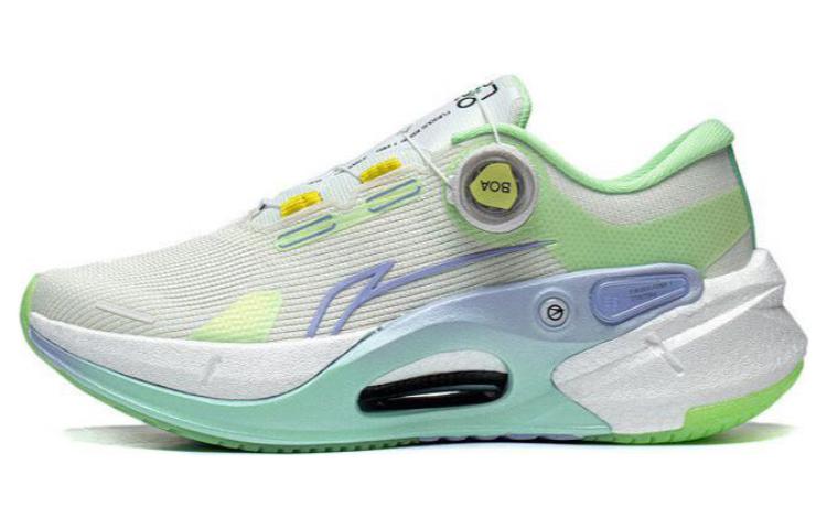 LiNing Furious Rider 7.0 PRO Anti Slip Wear Resistant Low Top Running Shoes Women's Green White Blue
