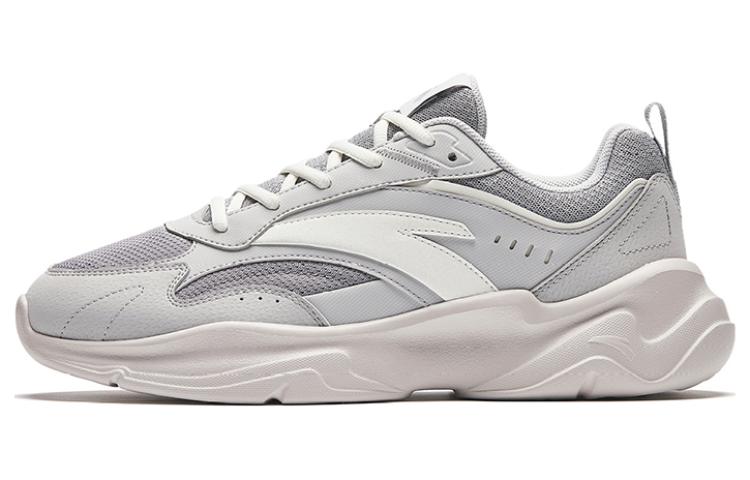 Anta Chao Bai GZ Cushioning Anti-Slip And Wear-Resistant Low-Top Casual Shoes Men's Silver Gray