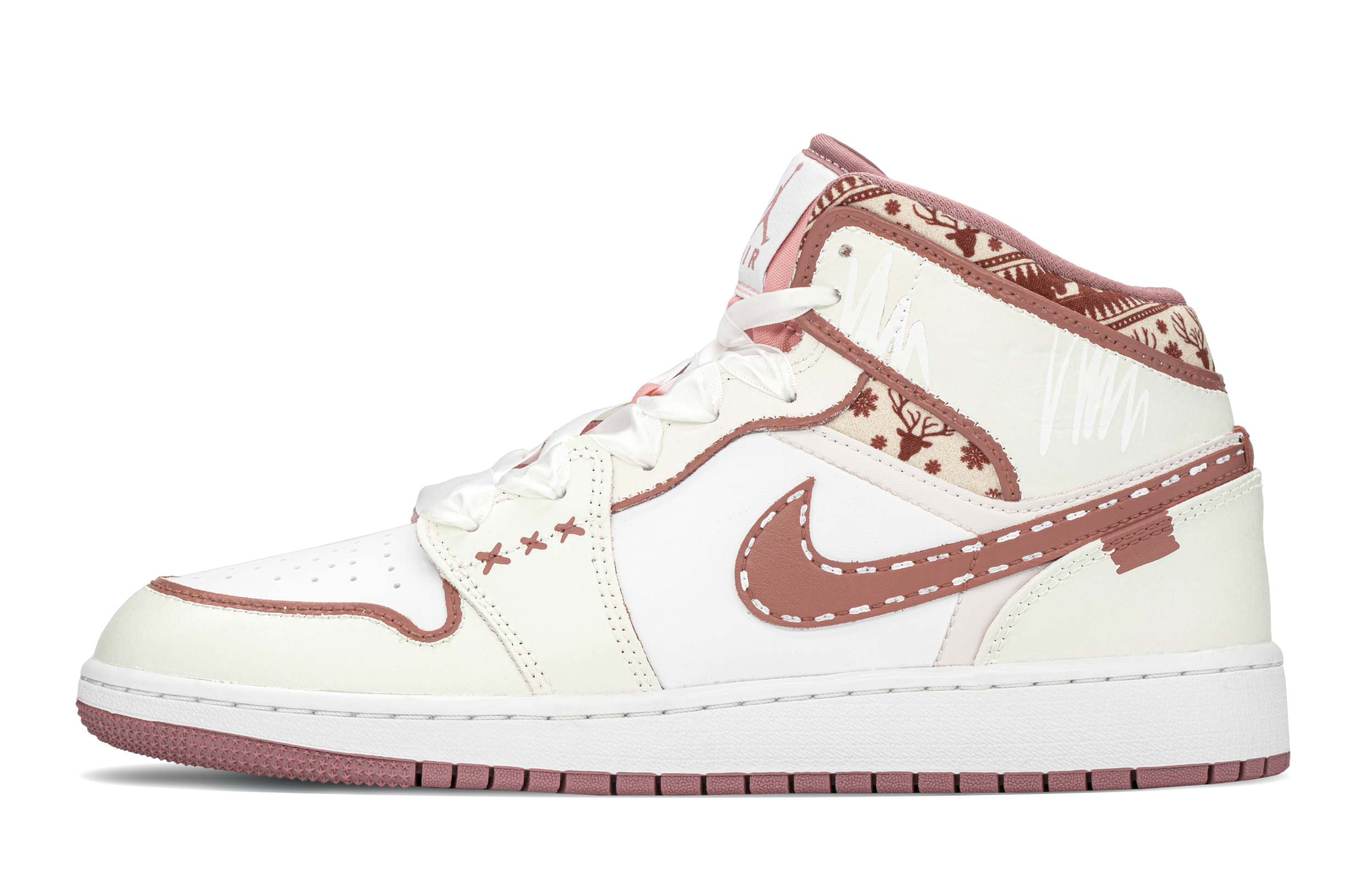 JORDAN Air Jordan 1 Vintage Basketball Shoes Women's Mid top White купить в интернет-магазине Yoocart с быстрой доставкой по России.