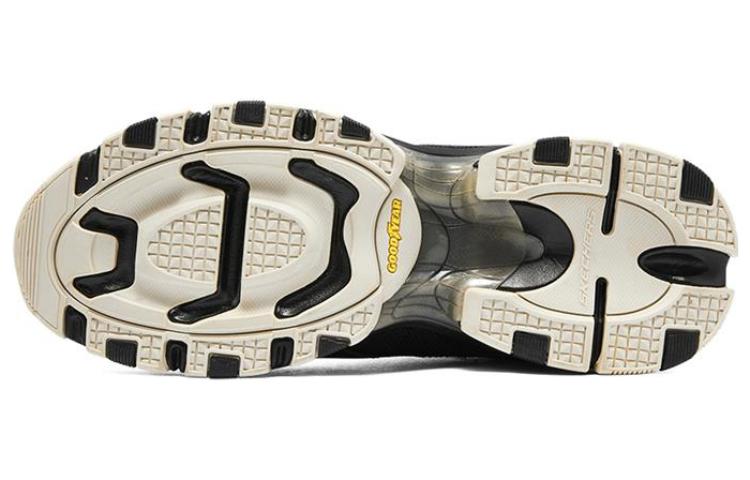 Skechers Vigor 3.0 Cushioning Anti-Slip And Wear-Resistant Mid-Top Chunky Sneakers Men's Black White