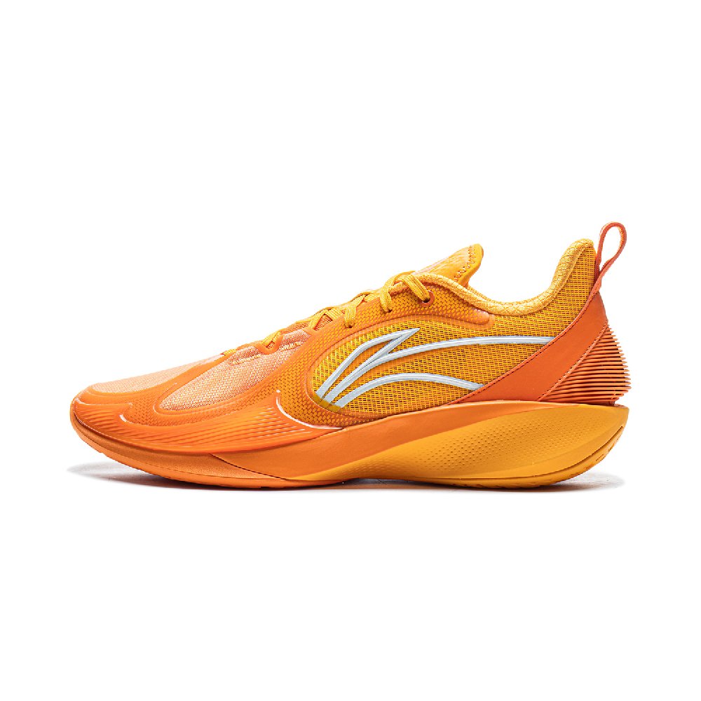 LiNing Speed Ling 2 Cushioning, Wear Resistant Low Top Basketball Shoes Men's Sun Orange Medium Yellow
