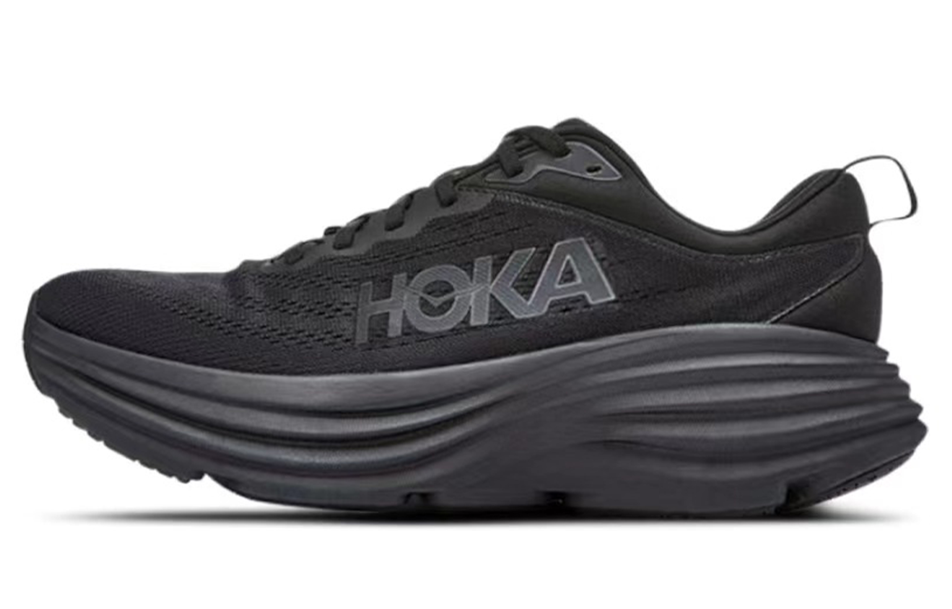 HOKA ONE ONE Bondi 8 Abrasion Resistant Low Top Running Shoes Men's Black Blue Red купить в интернет-магазине Yoocart с быстрой доставкой по России.
