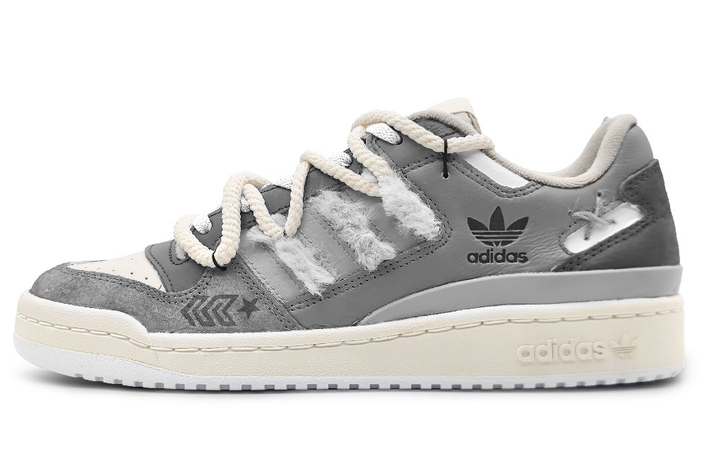 Adidas Originals FORUM Low-Top Skateboard Shoes Unisex Gray
