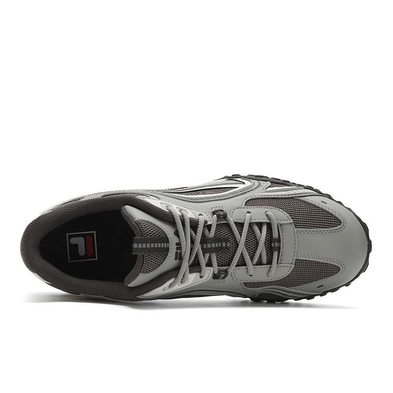 FILA PEBBLE Low Top Running Shoes Men's Gray Brown