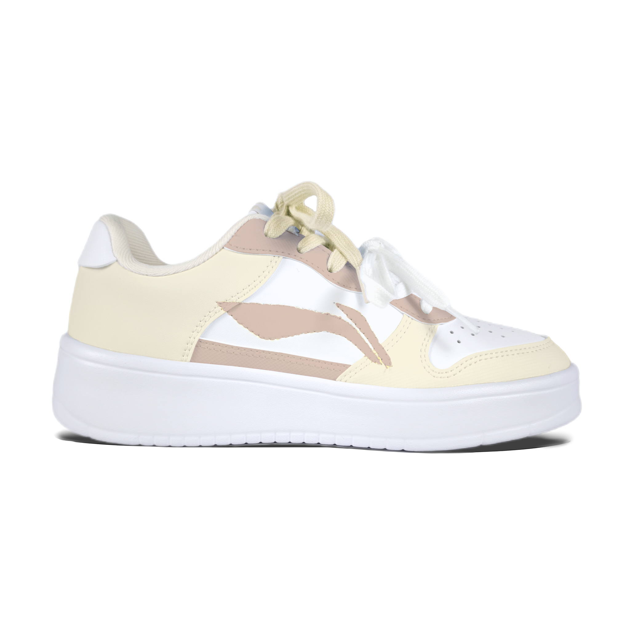 LiNing Pontoon Boats Hiding Puppy Slip Resistant Shock Absorbers Lightweight Low top Skateboard Shoes Unisex White