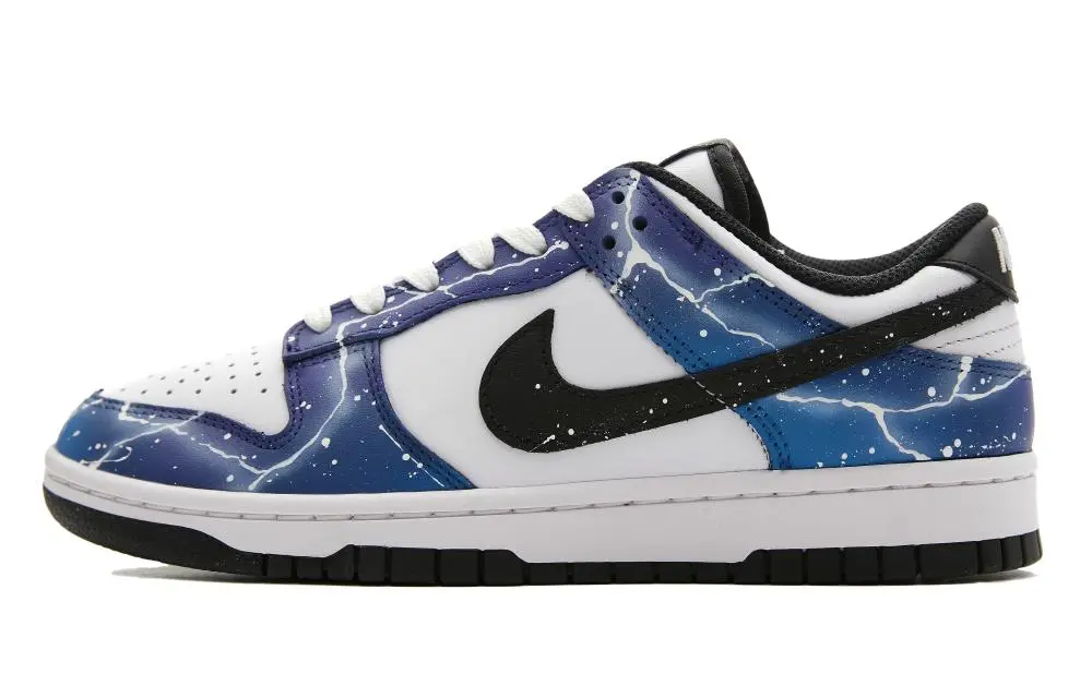 Nike Dunk Low-Top Skateboard Shoes Unisex Blue White