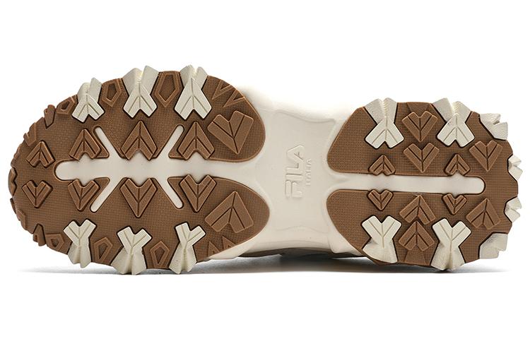 FILA Oakmont 2 European Style Cushioning Anti-Slip And Wear-Resistant Coverage Low-Top Casual Shoes Women's White Brown