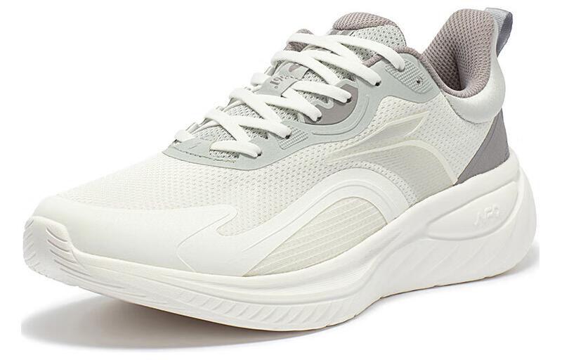 361° Durable Breathable Low-Top Running Shoes Men's Gray White