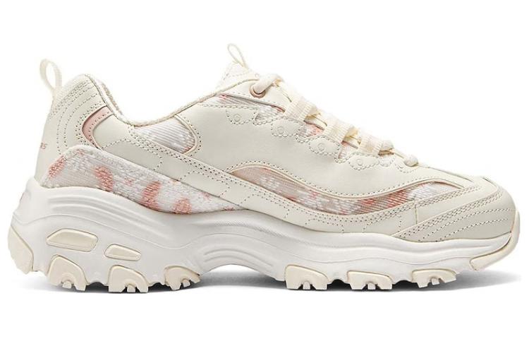 Skechers D'LITES 1.0 Height Increasing Casual Shoes Women's Pink Beige купить в интернет-магазине Yoocart с быстрой доставкой по России.