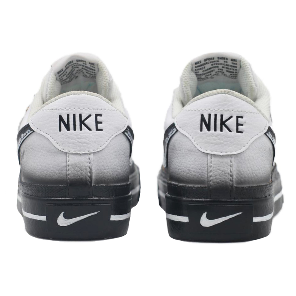 Nike Court Legacy Cushioning, Wear Resistant Low top Skateboard Shoes Unisex Black White купить в интернет-магазине Yoocart с быстрой доставкой по России.