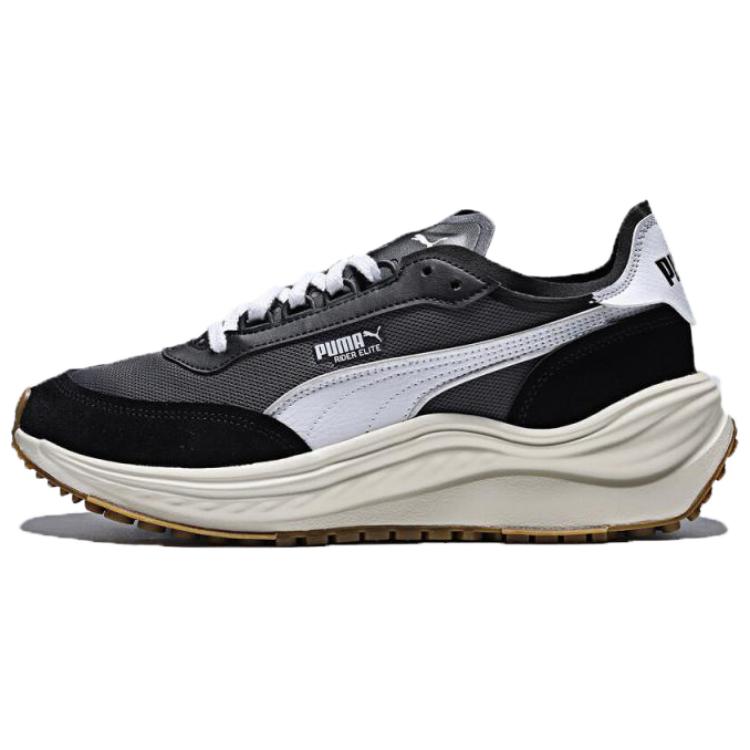 PUMA Rider Low Top Casual Shoes Unisex Gray White Black