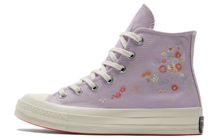 Converse Chuck Taylor All Star 70 Hi Embroidered Floral Pale Amethyst Women's