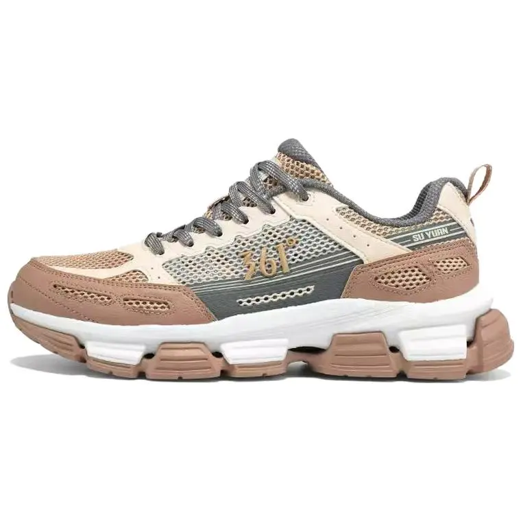 361° Wear resistant And Lightweight Low Top Casual Shoes Men's Brown Beige Gray