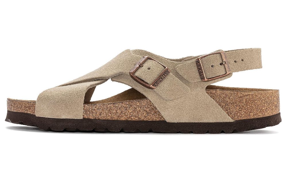 Birkenstock Tulum Suede Leather 'Taupe' Women's