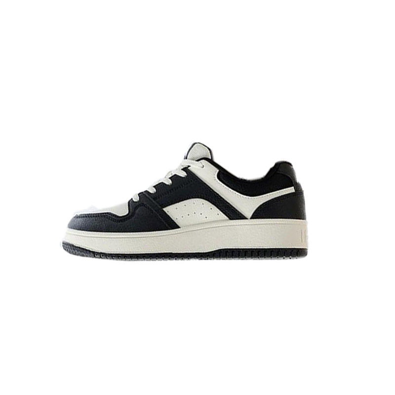 Anta Abrasion Resistant, Lightweight, And Breathable Low Top Skateboard Shoes Women's Black White