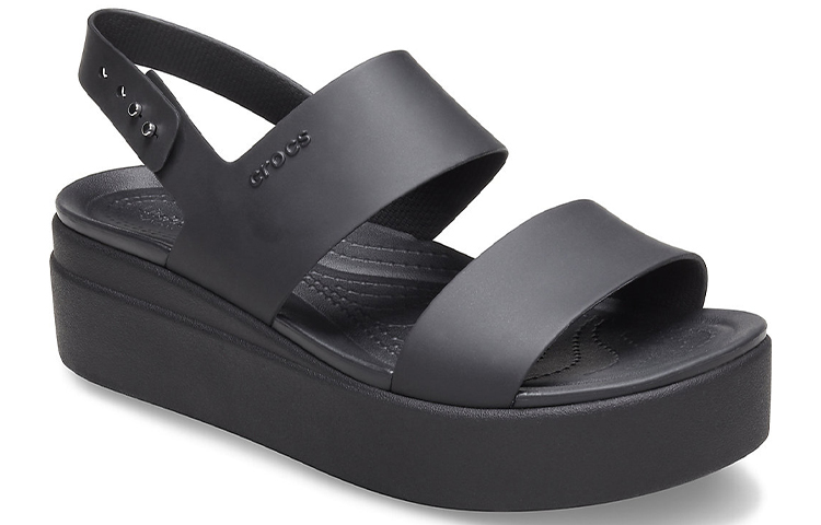 Crocs Brooklyn Thick Sole Casual Black Sandals Women's купить в интернет-магазине Yoocart с быстрой доставкой по России.