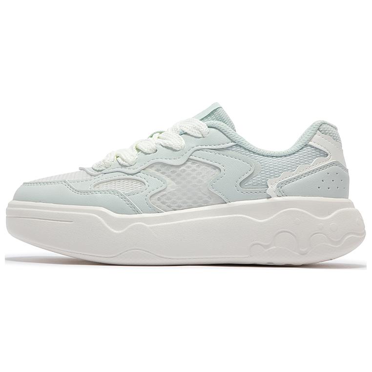 361° Breathable Height Increasing Low-Top Skateboard Shoes Women's Green White