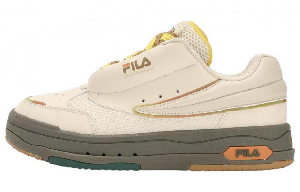 FILA Mix Low Skate Shoes 'Cream White Green' Women's