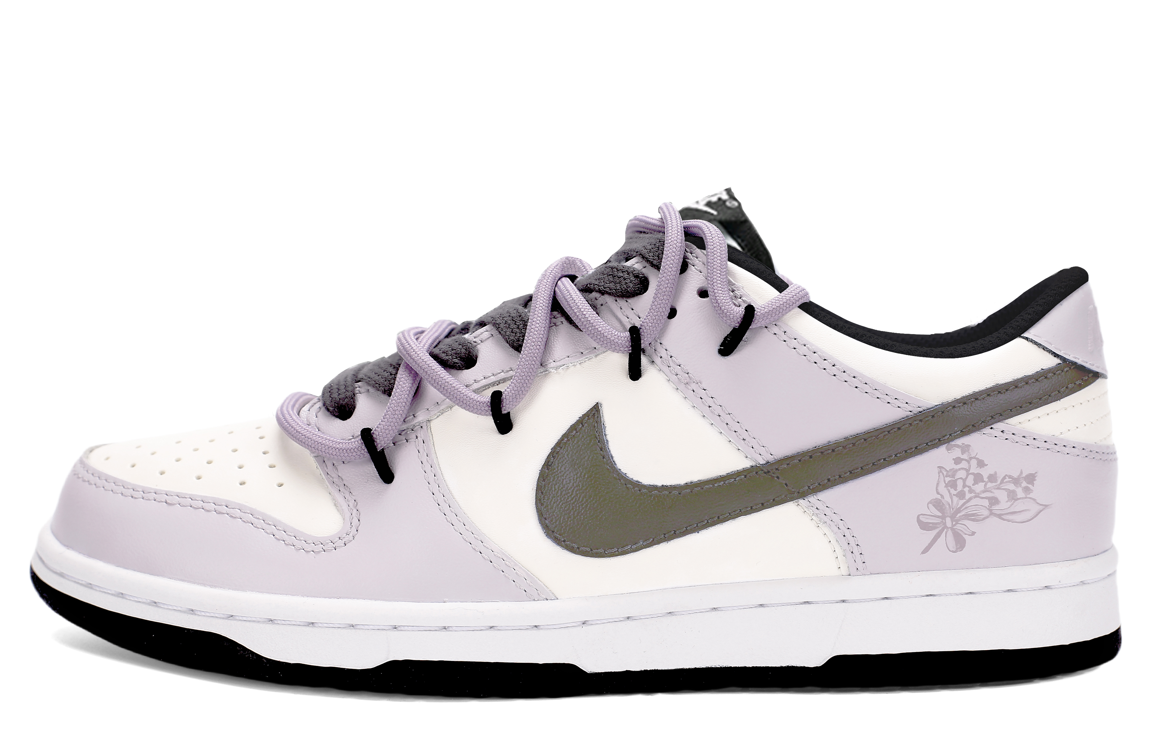 Nike Dunk Cushioning Lightweight Low Top Skateboard Shoes Women's Light Purple