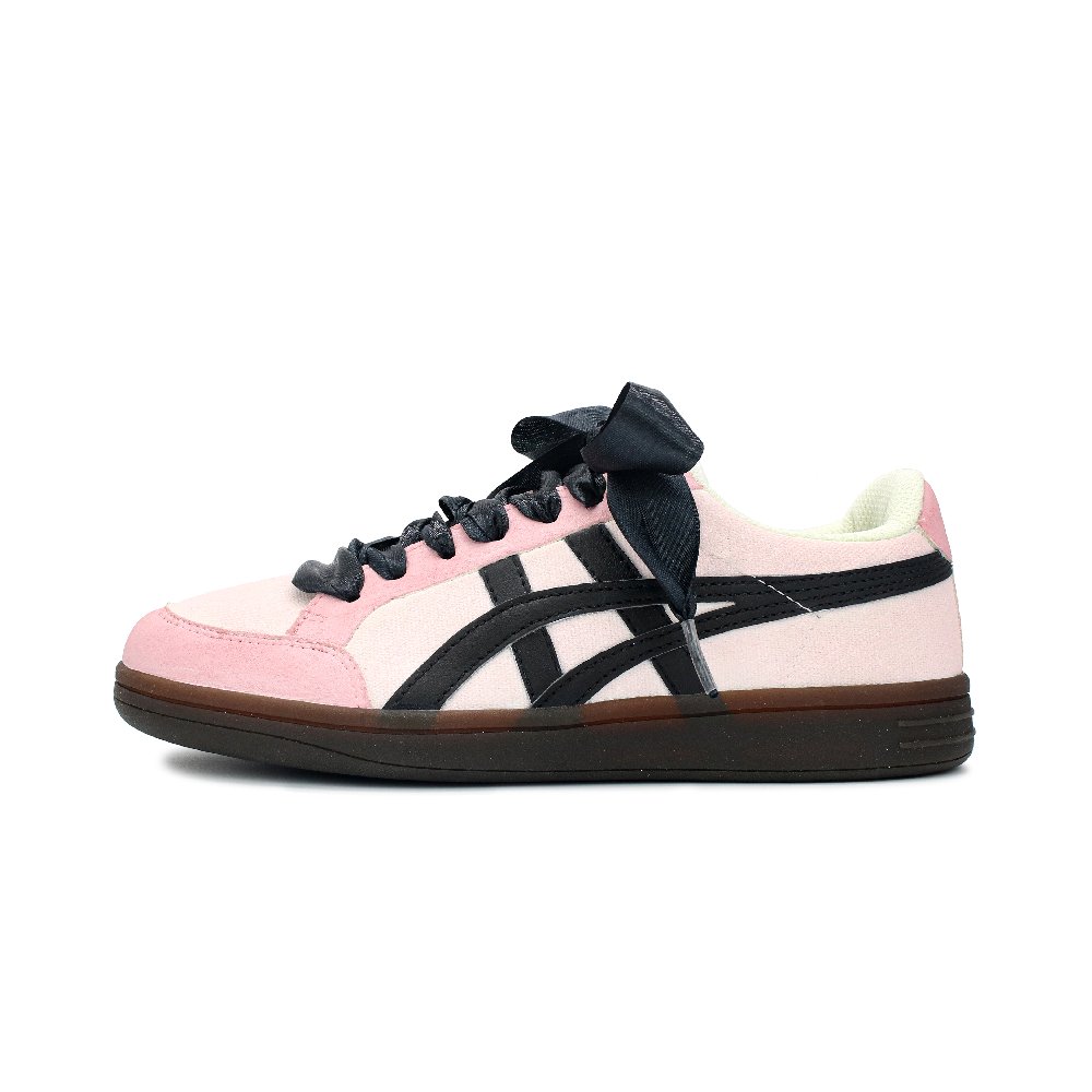 Onitsuka Tiger Advanti Slip Resistant Balanced Lightweight Wear Resistant Low Top Skateboard Shoes Unisex Black Pink