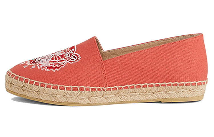 KENZO Tiger Canvas Espadrilles Women's Casual Shoes Women's Red