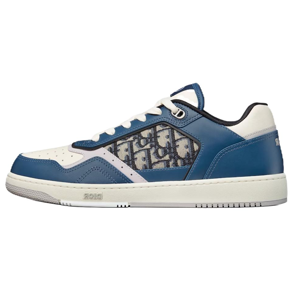 DIOR B27 Low Blue Cream DIOR Gray Beige Black DIOR Oblique Jacquard