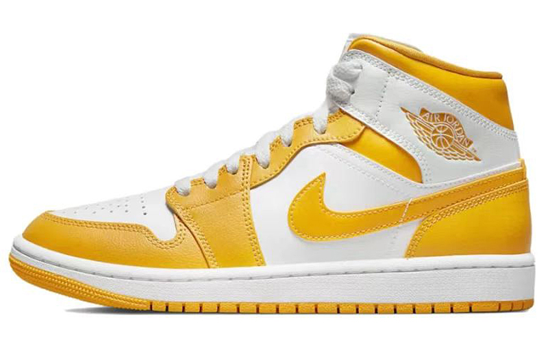 Jordan Air Jordan 1 Mid High Top Vintage Basketball Shoes Women's Pink White купить в интернет-магазине Yoocart с быстрой доставкой по России.