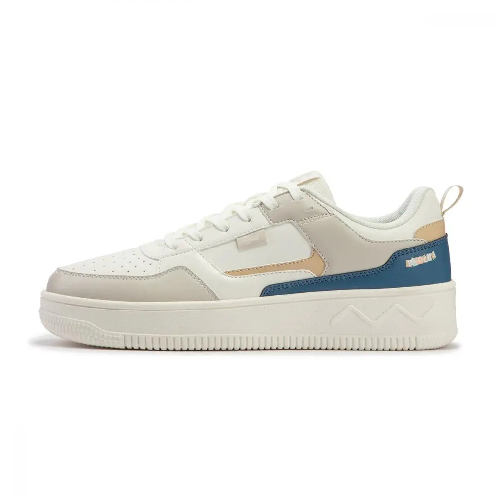 361° Anti-Slip Wear-Resistant Low-Top Skateboard Shoes Men's White Brown
