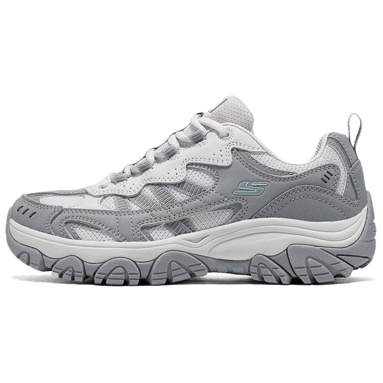 Skechers Abrasion Resistant Support Grip Low Top Hiking Shoes Women's Light Gray