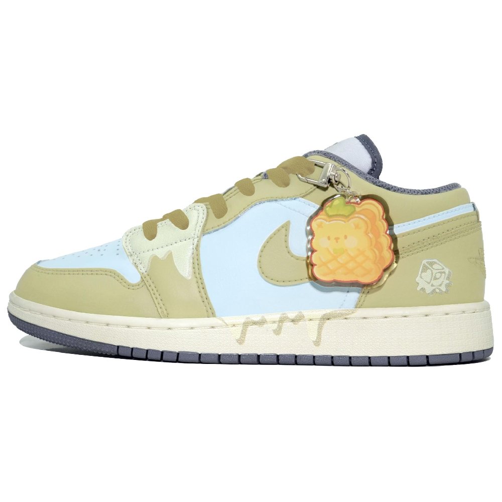 Jordan Air Jordan 1 Kaleidoscope, Cool Summer Days Low Top Vintage Basketball Shoes Women's Blue Green