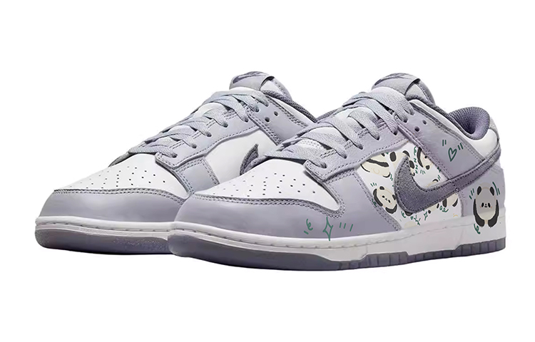 Nike Dunk Anti-Slip Wear-Resistant Low-Top Skateboard Shoes Men's White Gray купить в интернет-магазине Yoocart с быстрой доставкой по России.