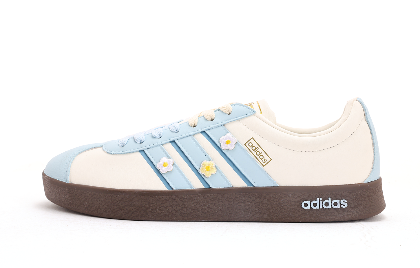 Adidas BARREDA Coverage Slip Resistant And Abrasion Resistant Low top Skateboard Shoes Women's White Blue