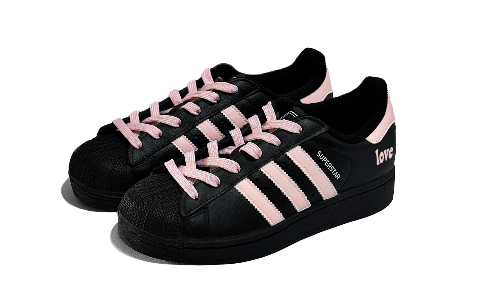 Adidas Originals Superstar 2 Puppy Fragment, Special Shoe Box Low Top Skateboard Shoes Unisex Black Pink купить в интернет-магазине Yoocart с быстрой доставкой по России.