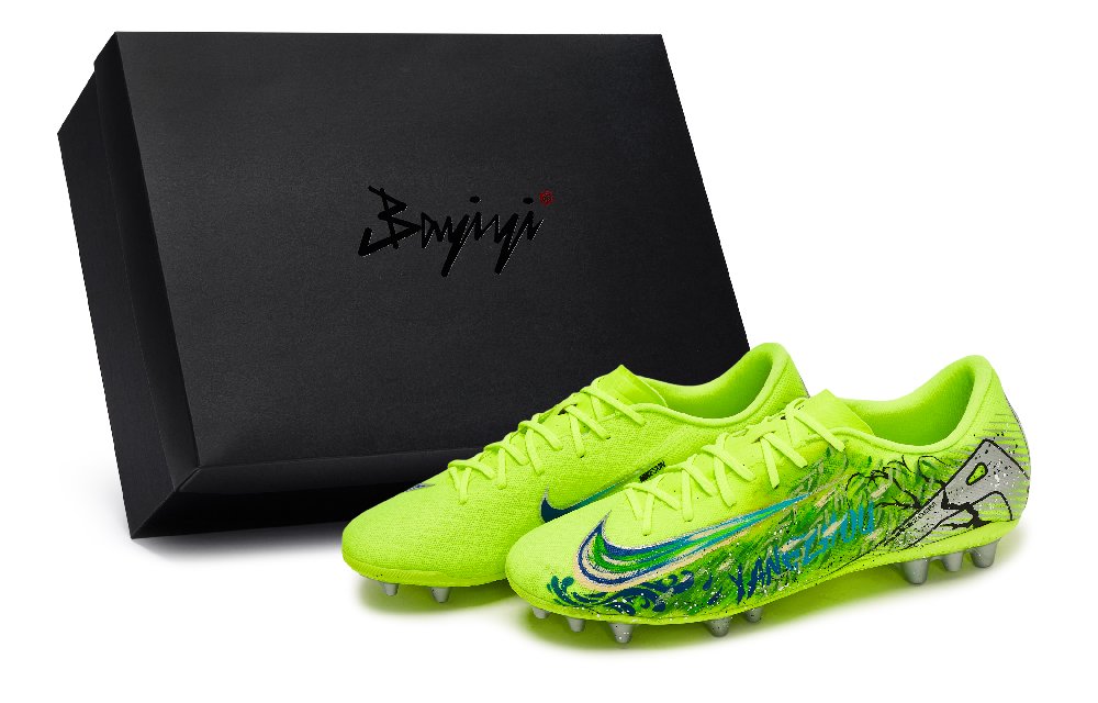 Nike Court Zoom Vapor Abrasion Resistant Soccer Shoes Unisex Blue Green Silver