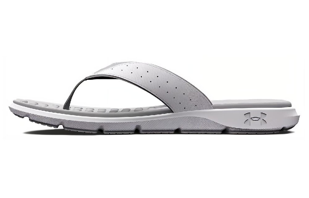 Under Armour Ignite EVA Quiet Flip Flops Men's White Gray