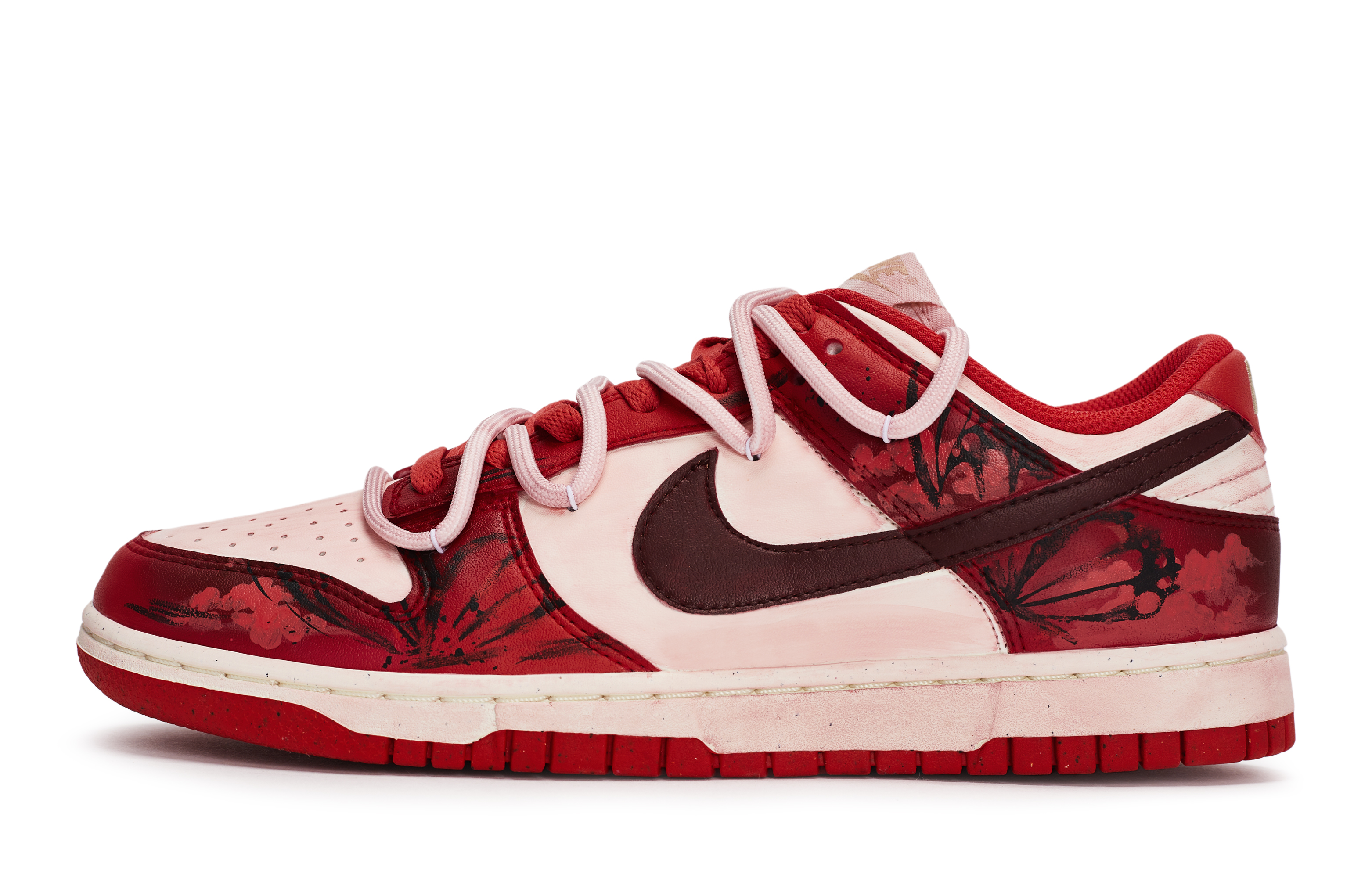 Nike Dunk Skateboard Shoes Women's Low Top Beige/Red купить в интернет-магазине Yoocart с быстрой доставкой по России.