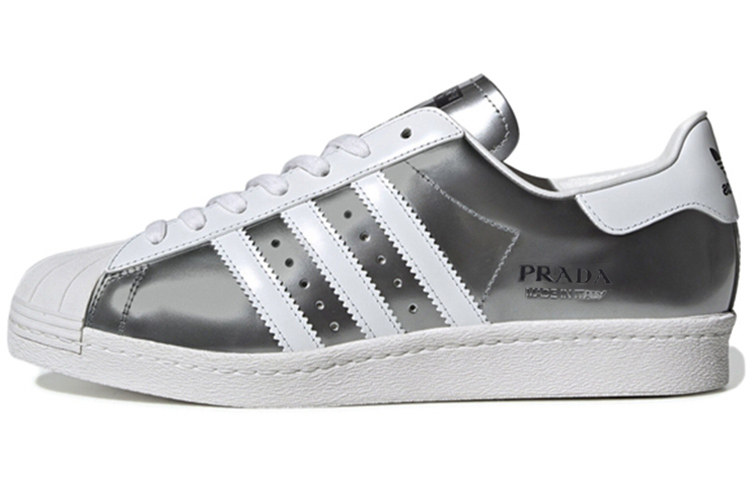Adidas Superstar X Prada Shoes 'Silver White'
