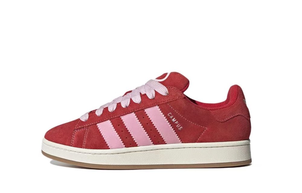 Adidas Originals CAMPUS 00s Anti-Slip Wear-Resistant Low-Top Skateboard Shoes Unisex Red