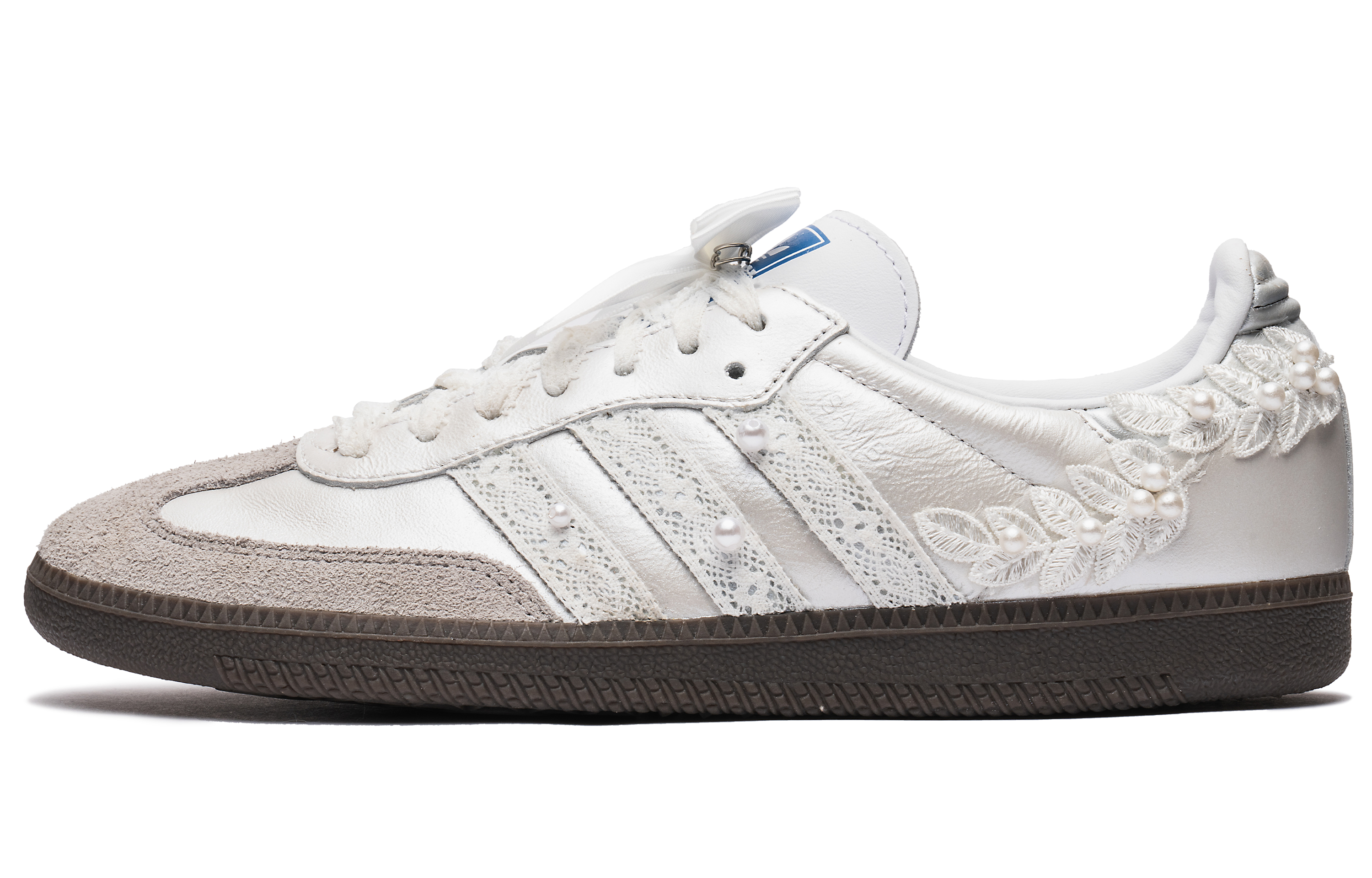 Adidas Originals Samba Low-Top Skateboard Shoes Women's Silver