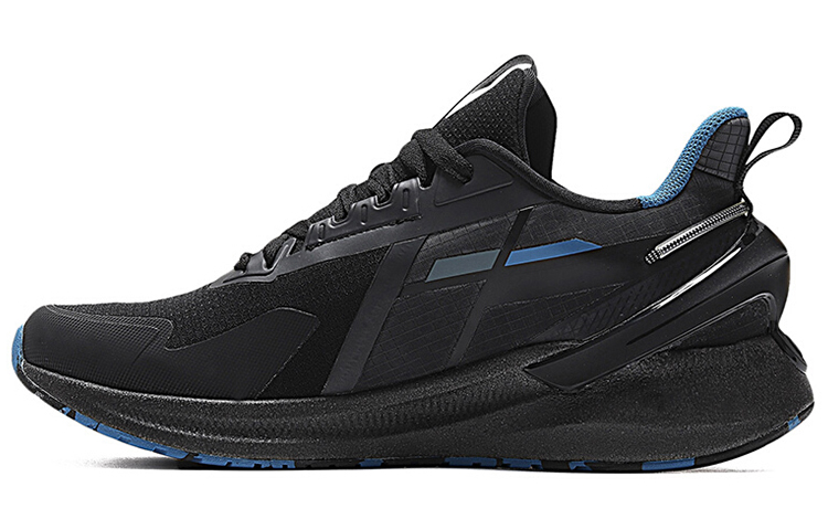 361° Rain Screen Abrasion Resistant Low Top Running Shoes Men's Black Blue