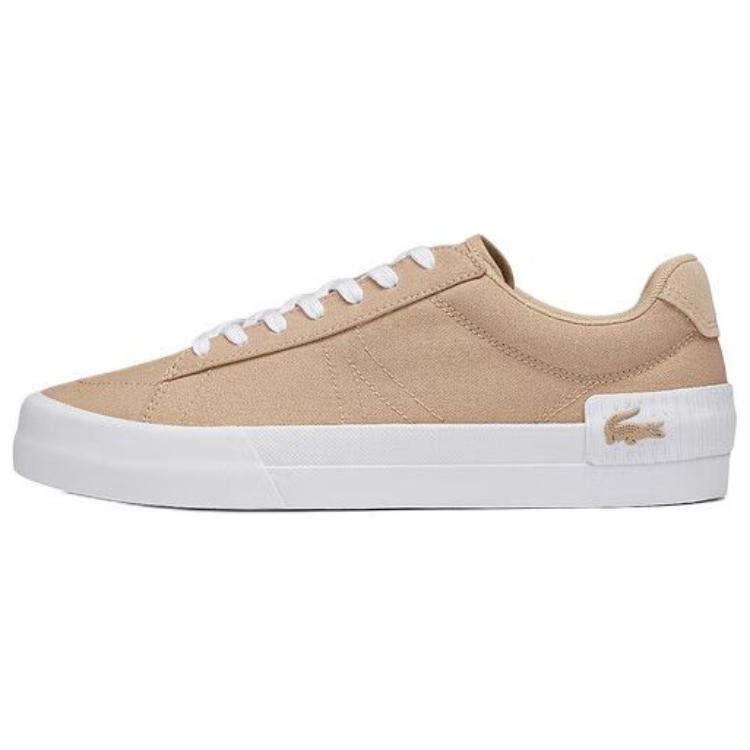 LACOSTE L004 Low Top Skateboard Shoes Men's Khaki